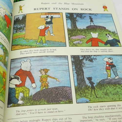 665 - The New Rupert Book, 1940's, and two other Rupert annuals, Three Stories of the Little Bear's Advent... 