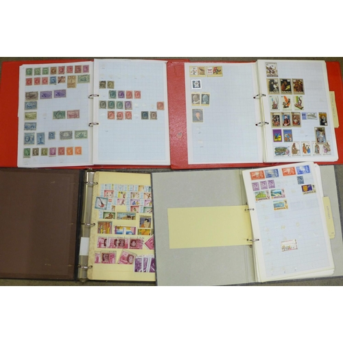 779 - Four albums of stamps, Germany, USA, etc.