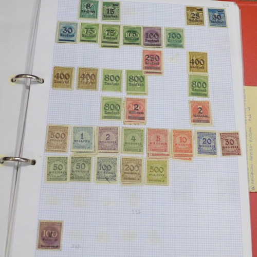 779 - Four albums of stamps, Germany, USA, etc.