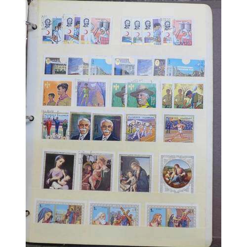 779 - Four albums of stamps, Germany, USA, etc.