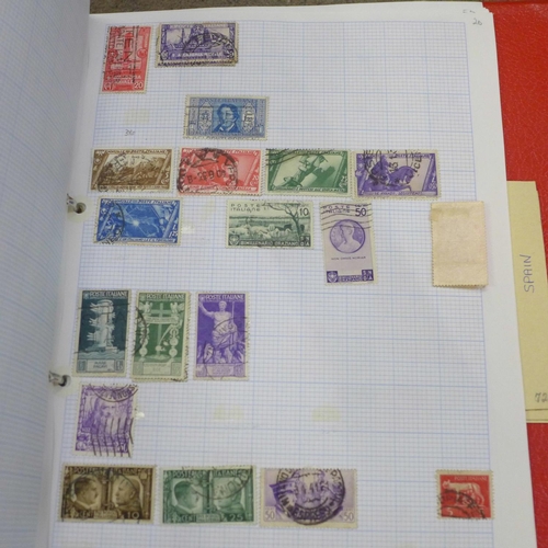 779 - Four albums of stamps, Germany, USA, etc.