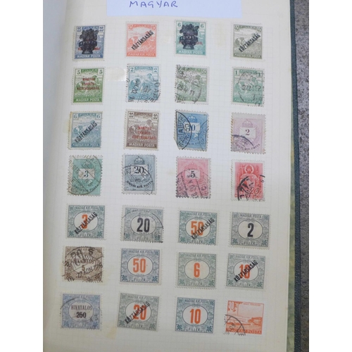 784 - Stamps; a box of albums, covers, catalogues, etc.