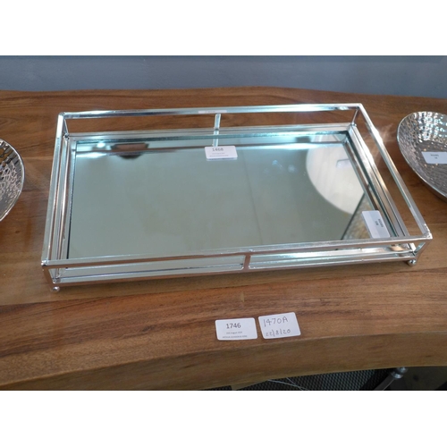 1468 - A nickel mirrored bar tray (2052408)   #