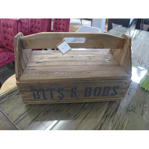 1653 - A rustic Bits and Bobs storage box (1987825)   #