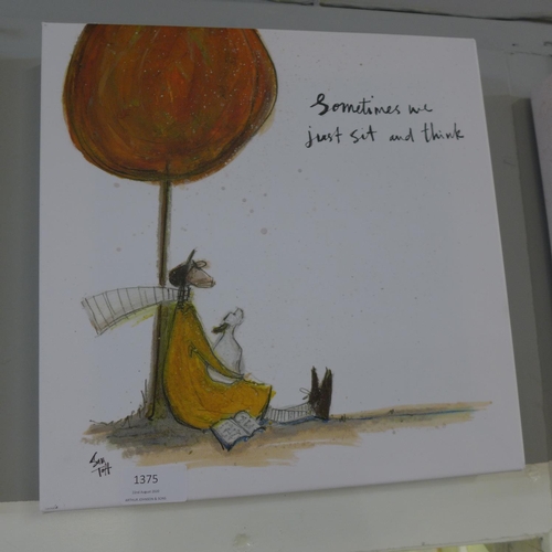 1375 - A Sam Toft print, 'Sometimes We Just Sit and Think', 30cm x 30cm (WDC916097)   #