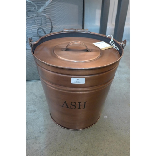 1475 - A copper finish ash bucket (2005910)   #