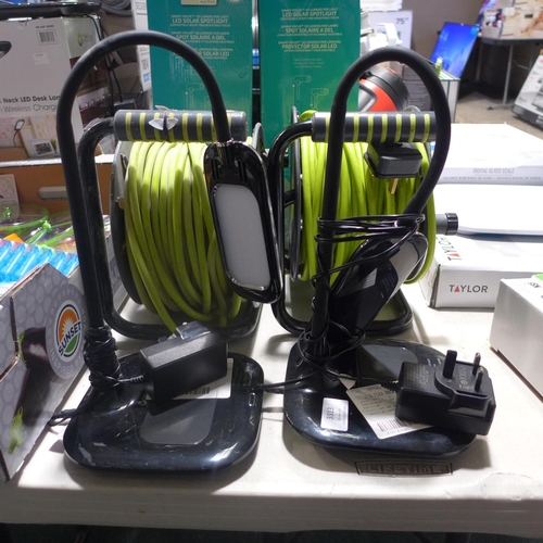 3313 - Two Ottlite Flex neck lamps * This lot is subject to VAT