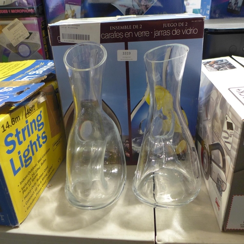 3319 - Carafes 2 Pack            * This Lot Is Subject To Vat (Ajs6-439)