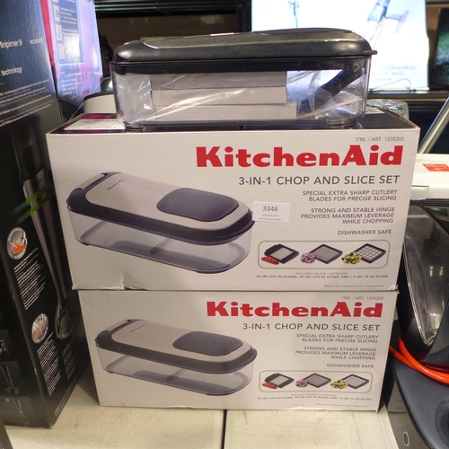 3348 - 3 X Kitchenaid Food Choppers   * This Lot Is Subject To Vat (Ajs6-148,149,150)