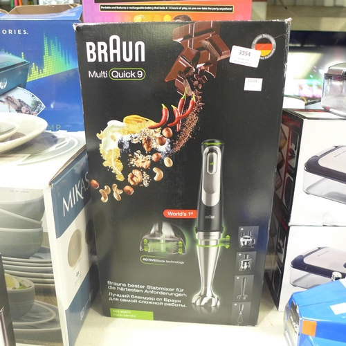 3354 - Braun Hand Blender        * This Lot Is Subject To Vat (Ajs6-40)