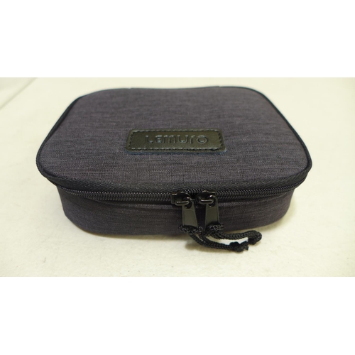 3046 - Five Lemuro Wide/18mm silver lenses with lens carry case