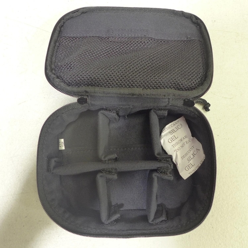 3046 - Five Lemuro Wide/18mm silver lenses with lens carry case
