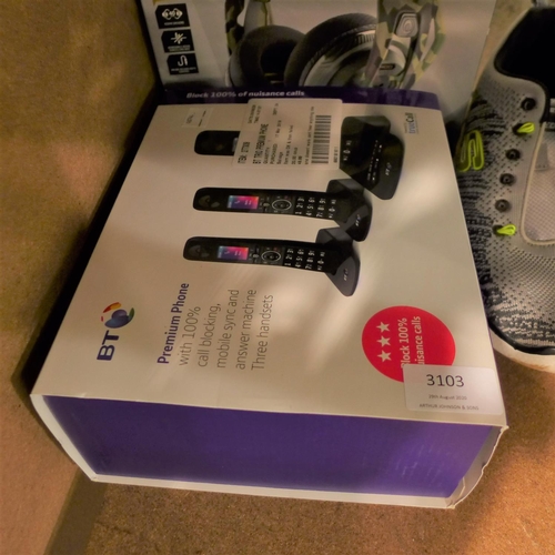 3103 - Bt Trio Premium Phone System   (Ajs6-223)  * This lot is subject to VAT
