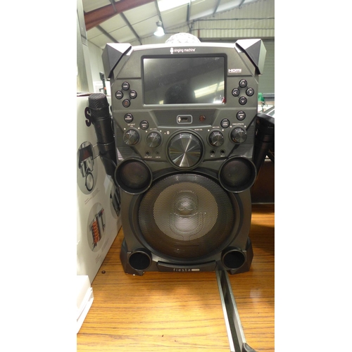 3388 - Singing Machine Fiesta Karaoke Machine Sdl9040, Rrp £149.99 + Vat * This Lot Is Subject To Vat