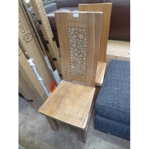 1336 - A pair of hardwood chairs