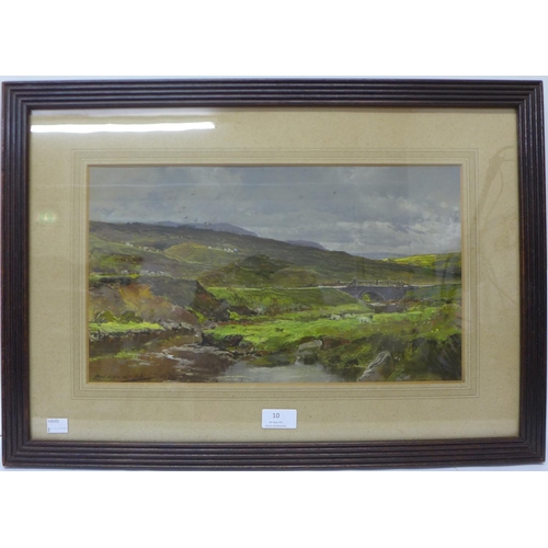 4 - Thomas William Hammond (1854-1935), river landscape, pastel, 24 x 42cms, framed