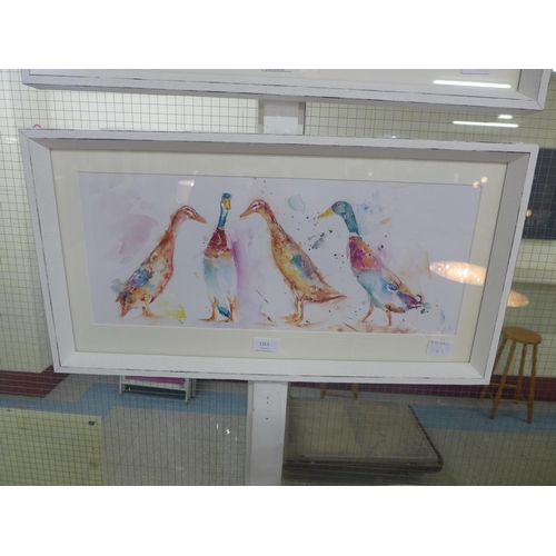 1313 - A Jennifer Rose print, 'Runner Ducks', 30cm x 60cm (PPFPPR43683G23)   #