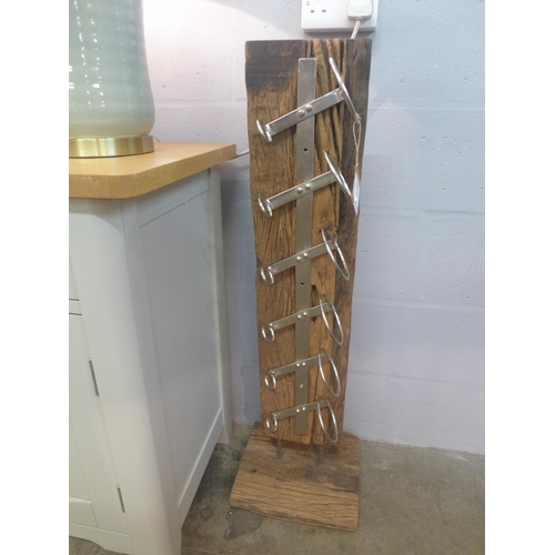 1317 - A reclaimed timber six bottle wine rack (2067753)   #