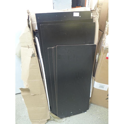 1841 - A black high gloss chest of four drawers * This lot is subject to VAT