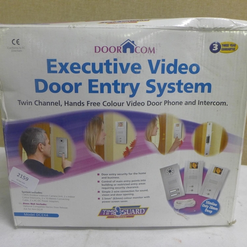 2159 - Doorcom door video twin channel colour door entry system - boxed - unused - W