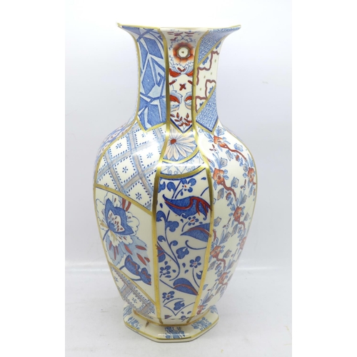 601 - A Mason's Applique vase, 25.5cm