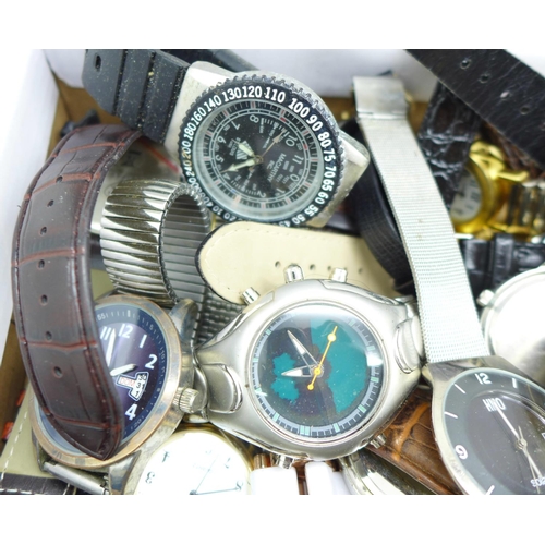 644 - Lady's and gentleman's wristwatches; Sekonda, Timex, Avia, etc., some a/f