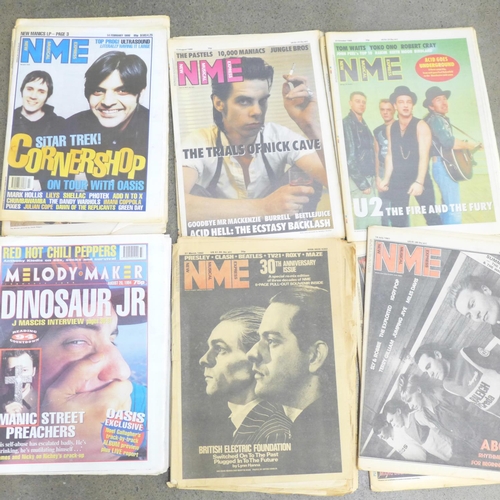 737 - Over 70 music magazines, NME, 1980's and 1990's