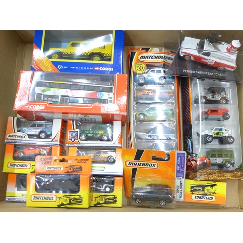 739 - Matchbox and Corgi die-cast model vehicles, boxed