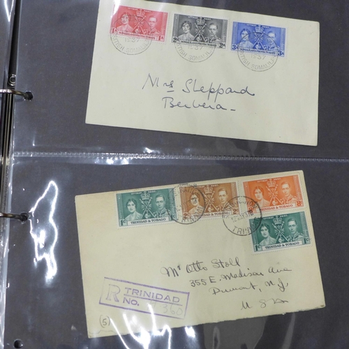 746 - Stamps; King George VI Commonwealth first day covers and commercial mail (52)