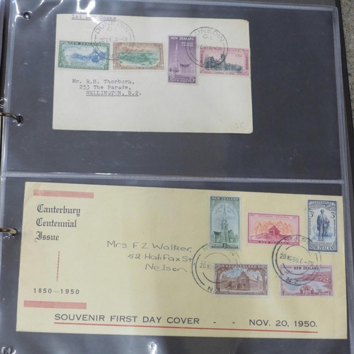 746 - Stamps; King George VI Commonwealth first day covers and commercial mail (52)