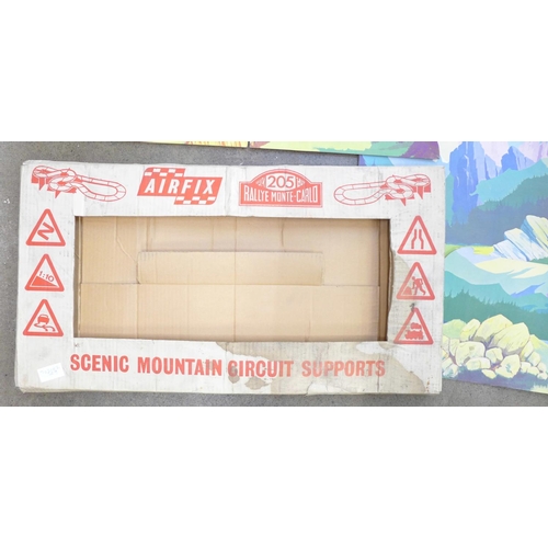 762 - An Airfix 205 Rallye Monte-Carlo Scenic Mountain Circuit Supports set, in original packaging