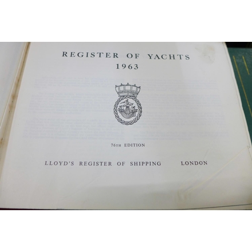 792 - Lloyds Register of Ships, five complete years, 1955-6, 1960-1, 1971-2, 1976-7 and 1979-80 with four ... 