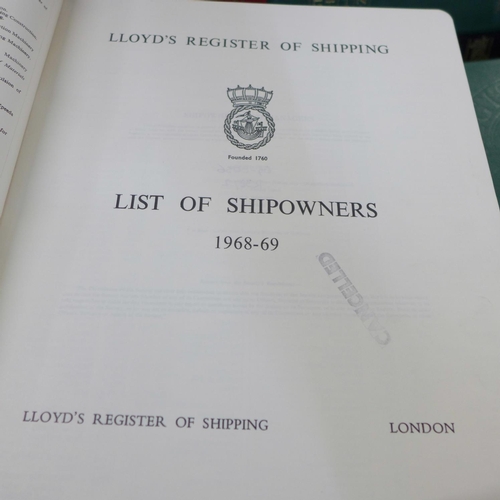 792 - Lloyds Register of Ships, five complete years, 1955-6, 1960-1, 1971-2, 1976-7 and 1979-80 with four ... 