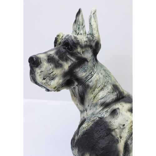 793 - An April Shepherd cold cast porcelain sculpture, 'On Guard', Limited Edition 066/295, boxed