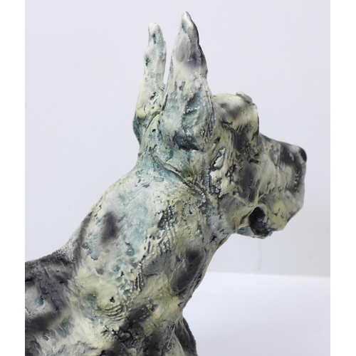 793 - An April Shepherd cold cast porcelain sculpture, 'On Guard', Limited Edition 066/295, boxed