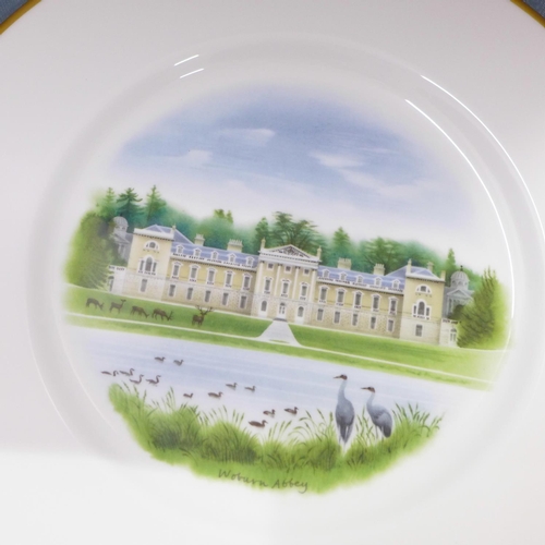 817 - A collection of Aynsley china including a plate, other china including a Wedgwood Woburn Abbey plate... 