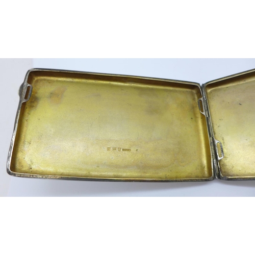 882 - A large silver cigarette case, 205.5g