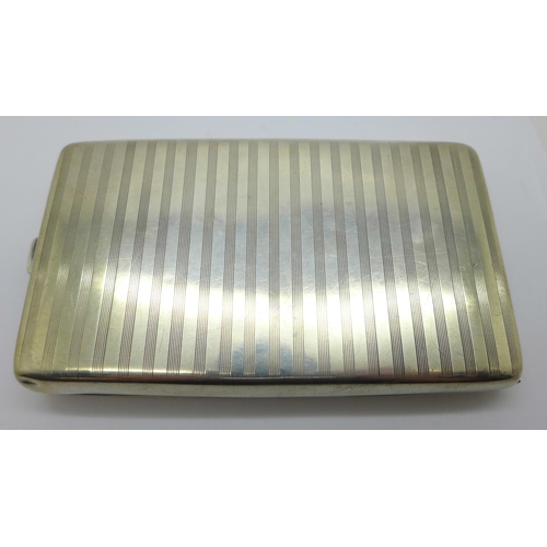 882 - A large silver cigarette case, 205.5g