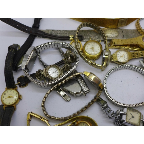 927 - Lady's mechanical wristwatches, some a/f