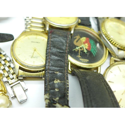 957 - A collection of wristwatches