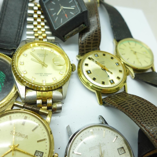 957 - A collection of wristwatches