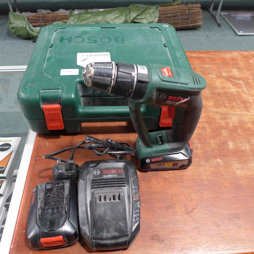 3070 - A Bosch 18V Combi Drill - With Two Batteries and Charger    (200-478)* This Lot Is Subject To Vat