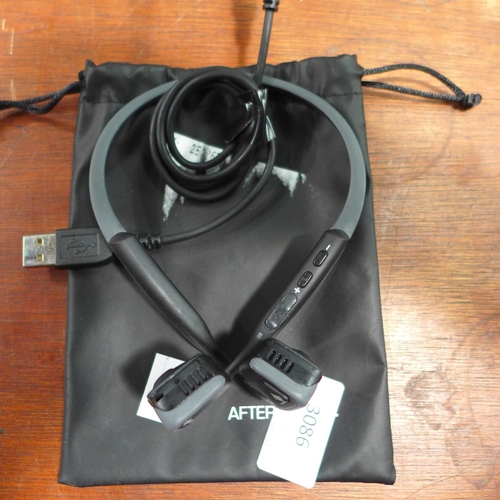 3086 - A Aftershokz Trekz Titanium Wireless Headset - with charging lead(200-242)* This Lot Is Subject To V... 