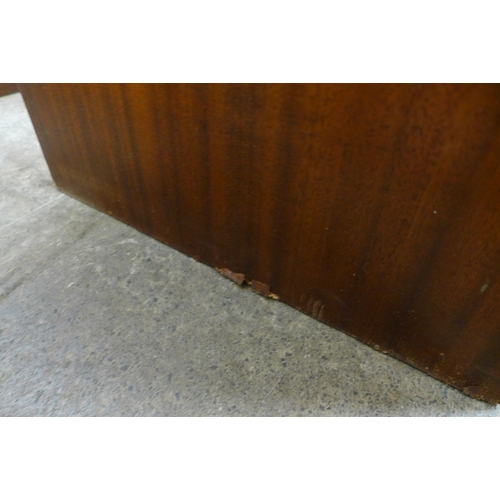 139 - A teak fitted desk