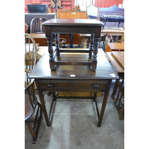 250 - An Ercol side table and an occasional table