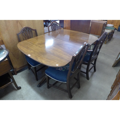 290 - A mahogany six piece dining suite