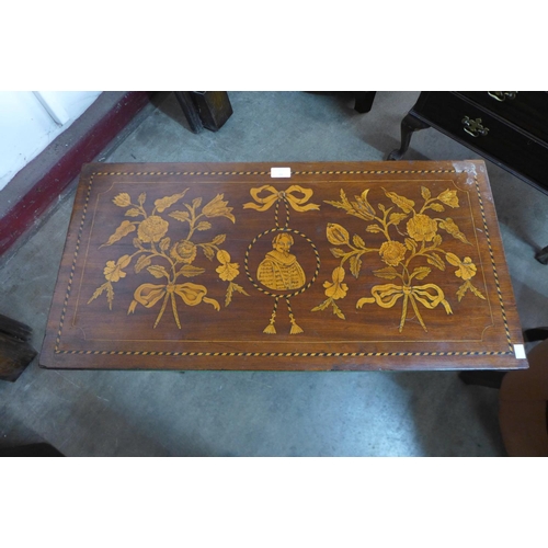 31 - An 18th Century Dutch rosewood and marquetry inlaid card table