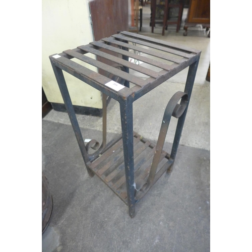 394 - A wrought iron plant stand