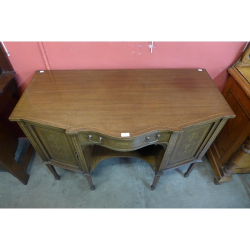 41 - An Edward VII James Schoolbred & Co. mahogany and marquetry inlaid sideboard, 82cms h, 118cms w, 59c... 