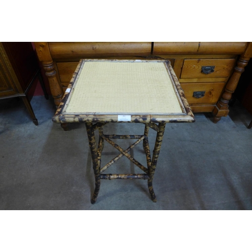 43 - A Victorian bamboo occasional table